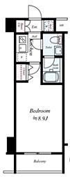 プレール・ドゥーク新宿下落合 1Kの間取図画像