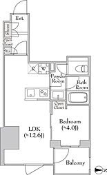 ルミーク錦糸町 1LDKの間取図画像