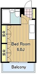 リリアーナ ワンルームの間取図画像