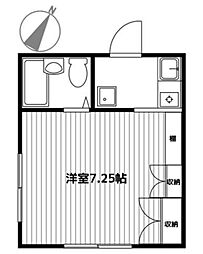 リチネ日吉 ワンルームの間取図画像