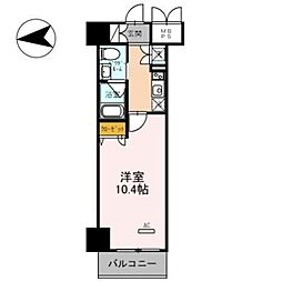 フェニックスレジデンス堺東 1Kの間取図画像