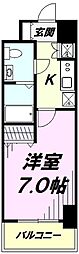 間取図画像 1K