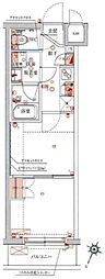 ハーモニーレジデンス池袋ウエスト 2Kの間取図画像