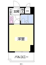 ライオンズマンション三鷹さくら通り 1Kの間取図画像