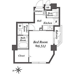 COSMOSREID大森町 1Kの間取図画像