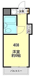 TOP三軒茶屋NO4 ワンルームの間取図画像