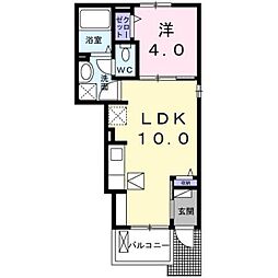 カメリア上北沢 1LDKの間取図画像