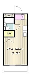 ロイヤル橋本 1Kの間取図画像