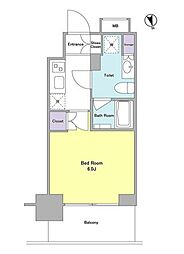 ラベイユ麻布十番 1Kの間取図画像