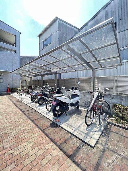画像6:バイク駐車も可能です♪♪