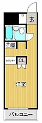 ザ・インペリアル 1Kの間取図画像