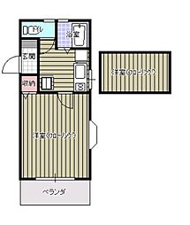 ピュアハウス 1Kの間取図画像