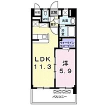 フォーウィルズコートII 802 ｜ 福岡県久留米市西町1174-3（賃貸マンション1LDK・8階・40.80㎡） その2