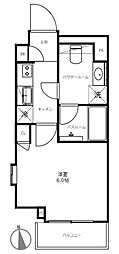 クレイシア横浜ヴェール 1Kの間取図画像