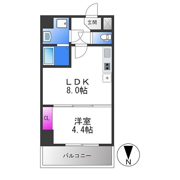 SFIDA森ノ宮 ｜大阪府大阪市東成区中道１丁目(賃貸マンション1LDK・2階・31.49㎡)の写真 その2