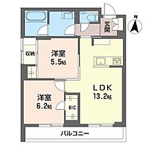 ファヴォーレ　II 00202 ｜ 埼玉県吉川市木売３丁目3-8（賃貸マンション2LDK・2階・59.86㎡） その2