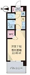 ビイルーム吉祥寺 1Kの間取図画像