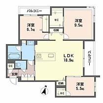 シャーメゾン　グランシャンテ別府 A0204 ｜ 大分県別府市石垣東１丁目17-52（賃貸マンション3LDK・2階・90.31㎡） その2