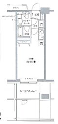 プライムアーバン豊洲 ワンルームの間取図画像