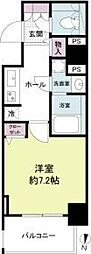 モンリベルテ箕面 1Kの間取図画像