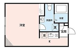 フィオーネ柴又 ワンルームの間取図画像