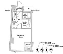 ソアラプラザ鶴見 1Kの間取図画像