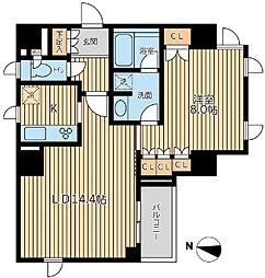 CITYSPIRE半蔵門 1LDKの間取図画像