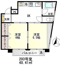 シャルマン鷺宮 4DKの間取図画像