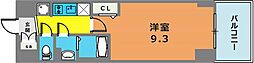 プレサンス神戸セレスティア 1Kの間取図画像