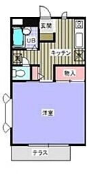 ホームタウン幕張本郷 1Kの間取図画像