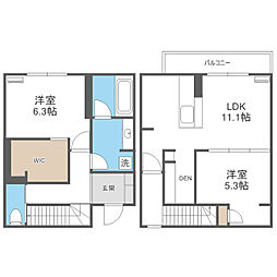 E・Virgo 2LDKの間取図画像