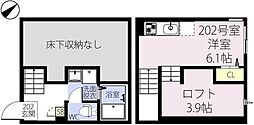 ライゼストルミエン ワンルームの間取図画像