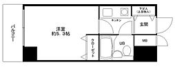 ライオンズマンション御徒町第3 1Kの間取図画像