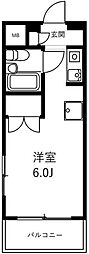 KOGANEI CRYSTAL MANSION ワンルームの間取図画像