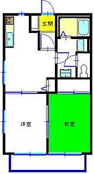 フラッツ.T 2DKの間取図画像
