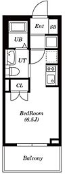 シュロス高田馬場 ワンルームの間取図画像
