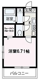 ベストステージ鶴瀬1 1Kの間取図画像