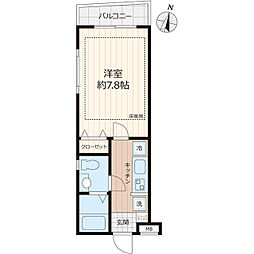 ピアコートTM東武練馬参番館 1Kの間取図画像