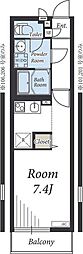 リブリ-M.Y.M 1Kの間取図画像
