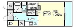 ルネスカーサ 1Kの間取図画像