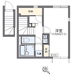 レオネクストトレス相模が丘 1Kの間取図画像