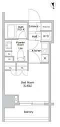 プライムアーバン学芸大学2 1Kの間取図画像