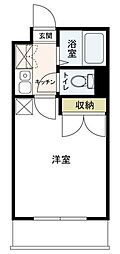 レオパレスカーサ・ヴィアンカ 1Kの間取図画像