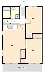 S.Sビル 2LDKの間取図画像