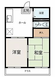 サンハイツ大場 2DKの間取図画像
