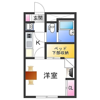 レオパレスボムール_間取り_0
