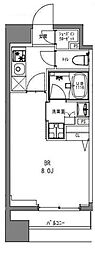 ラドゥセール秋葉原 1Kの間取図画像