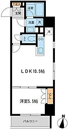 レジデンス両国駅前 1LDKの間取図画像