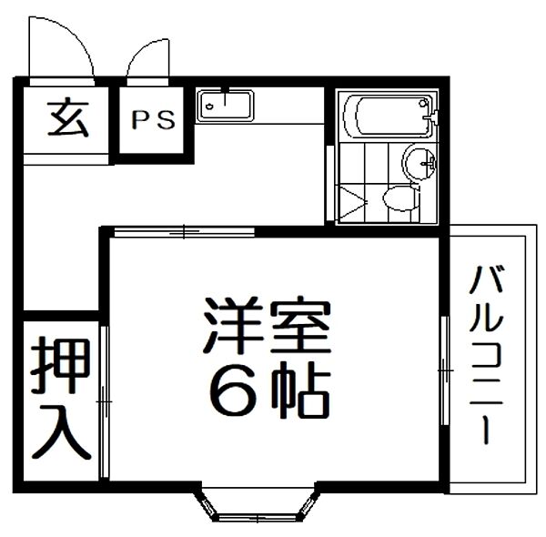 フロンティア長尾II ｜大阪府枚方市長尾家具町３丁目(賃貸マンション1K・2階・19.44㎡)の写真 その2