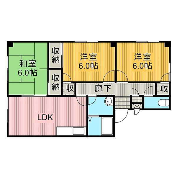 神奈川県相模原市中央区千代田５丁目(賃貸マンション3LDK・1階・61.02㎡)の写真 その2